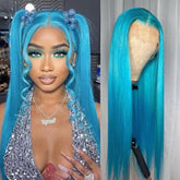 🔵 Bright Blue Wig